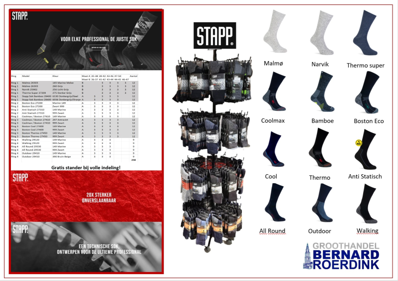 Stapp Sok Boston Cool 27400 (per 3 paar)