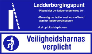 Veiligheidsbord veiligheidsharnas