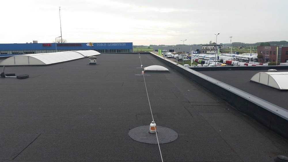 Kabelsysteem plat dak