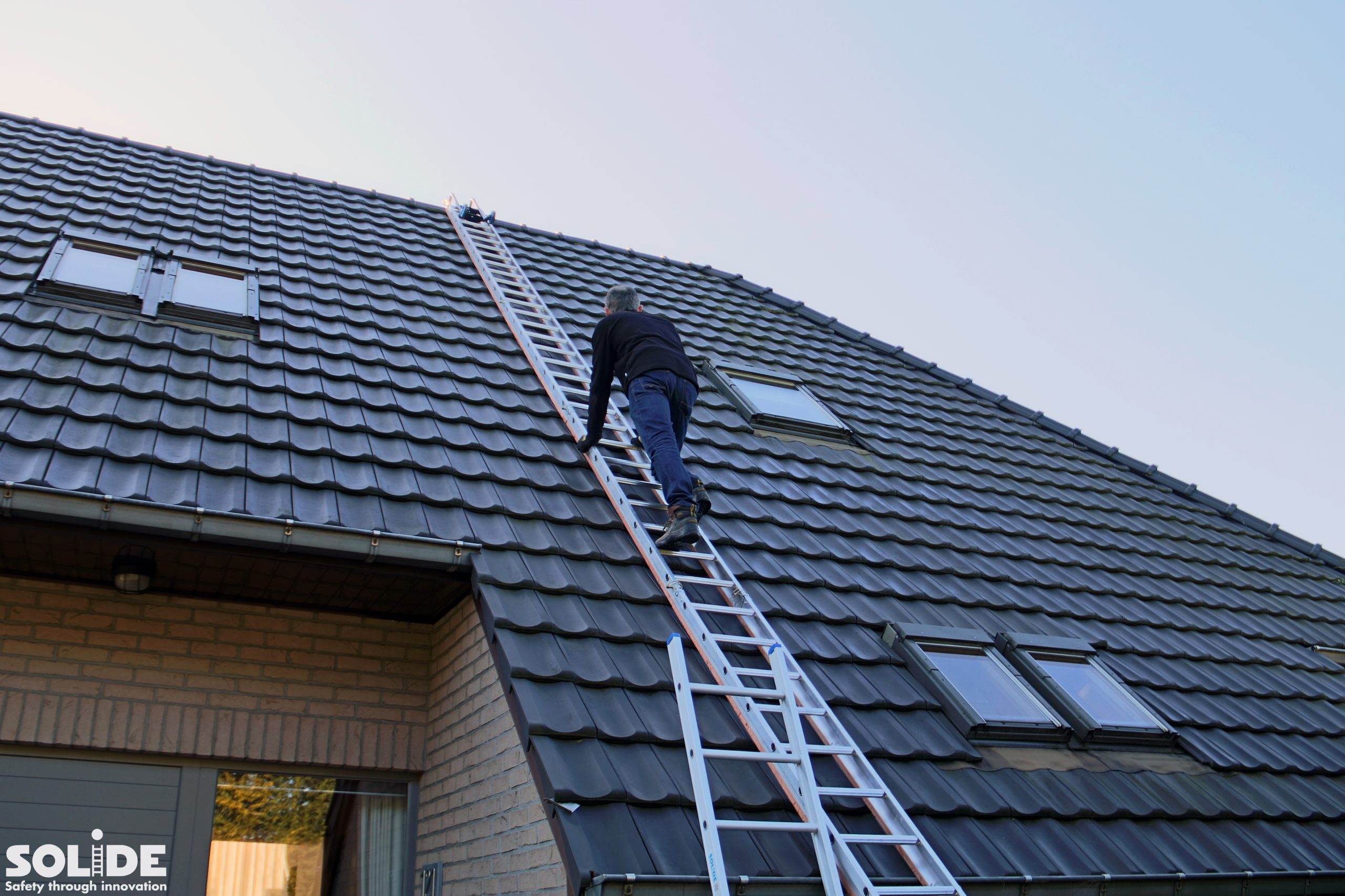 Solide dakladder set 5 meter met nokhaak