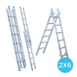 Eurostairs reformladder recht 2-delig - 2x6