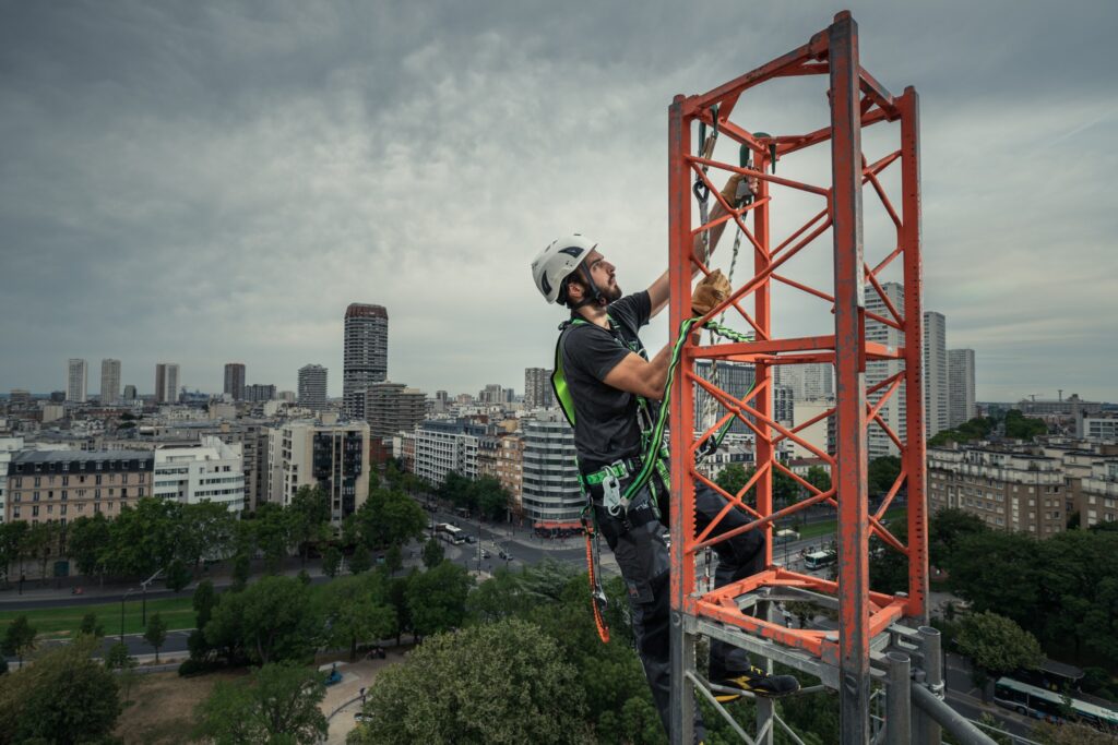 Klimmen met valbeveiliging