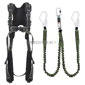 Valbeveiliging set elastisch Steigerbouw luxe - Kratos