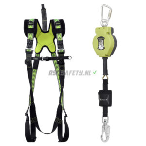 Valbeveiliging set Valstopblok staalkabel 3,5m pro - Kratos