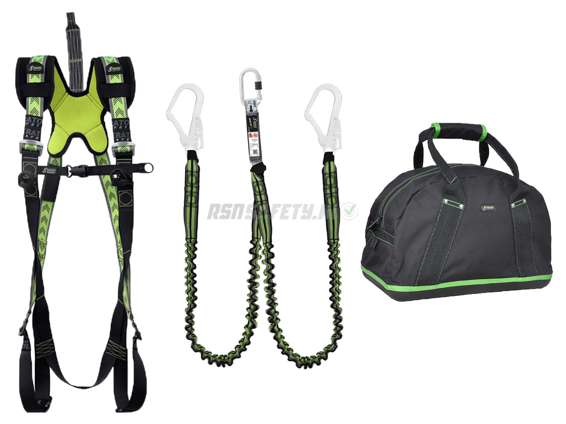 Kratos valbeveiliging Set dubbel elastisch steigerbouw Pro