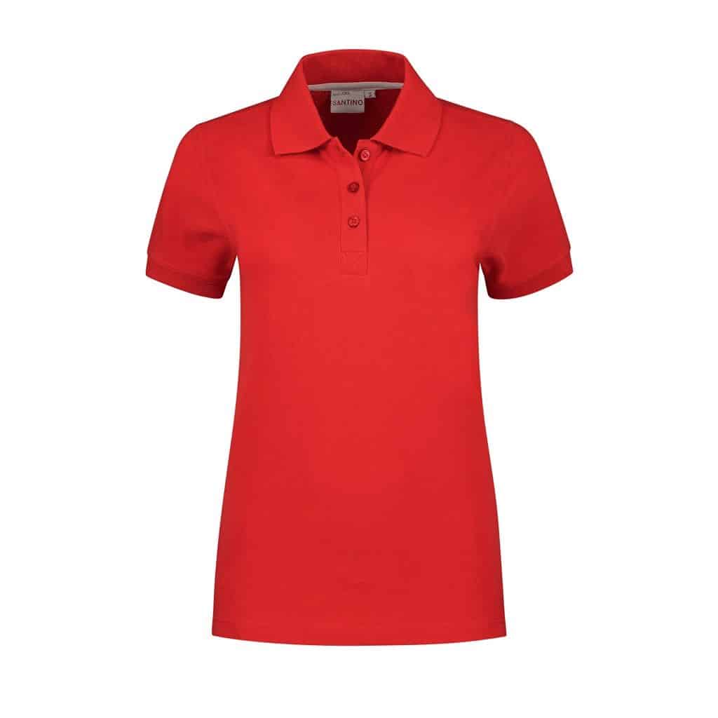 Santino Polo Dames – Mojo Werkpolo - Vrouwen - Rood