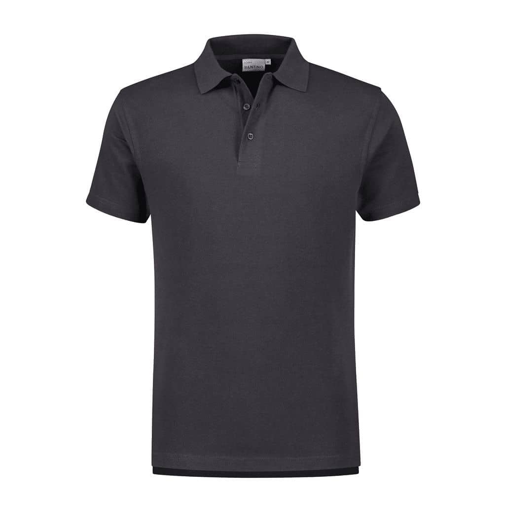 Santino poloshirt Ricardo - Donker Grijs