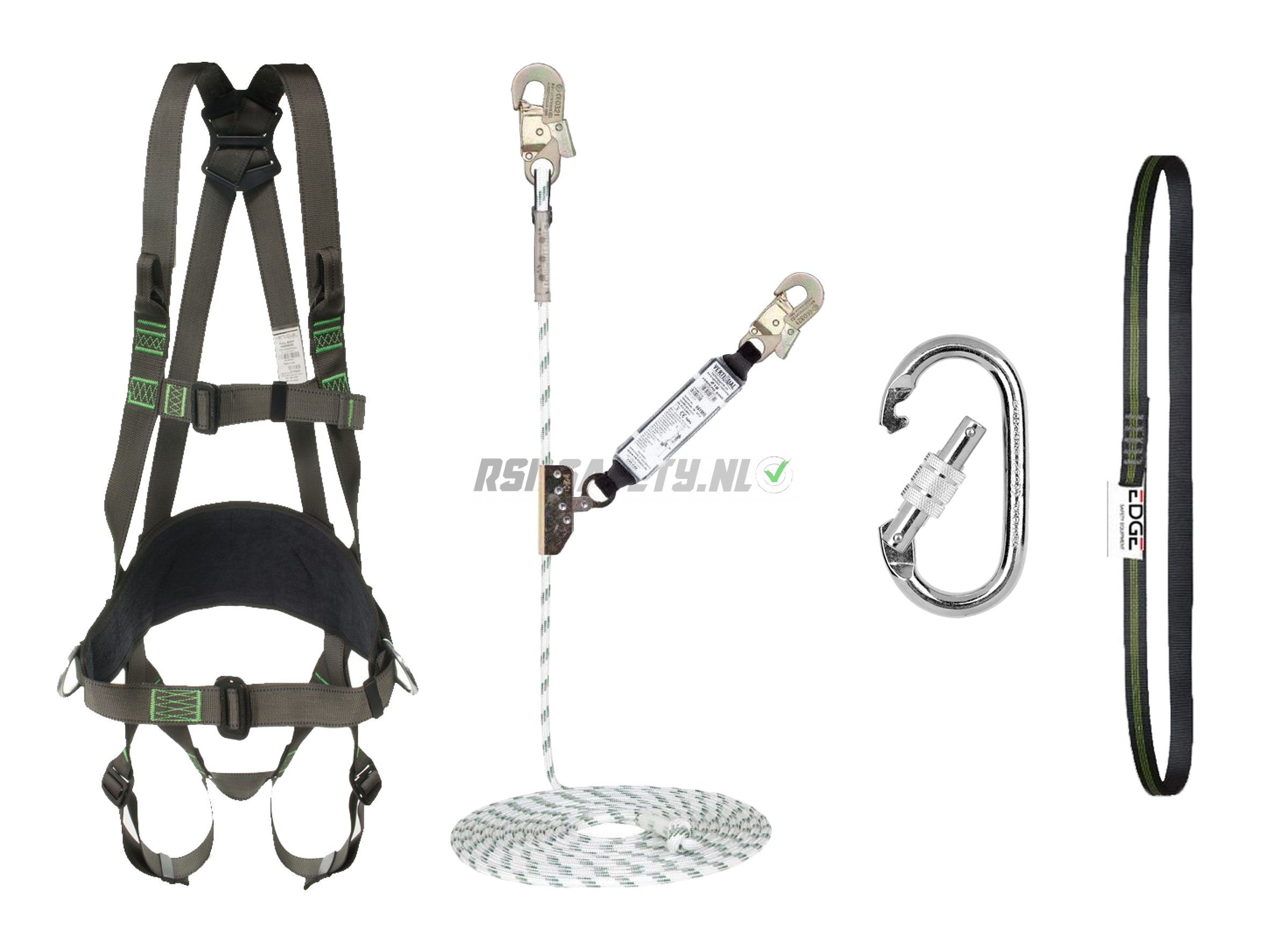 Valbeveiliging set schuine daken basic - Edge