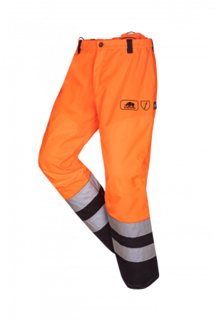 SIP bosmaaierbroek 1rb5 Oranje ISO 20471 KLASSE 2