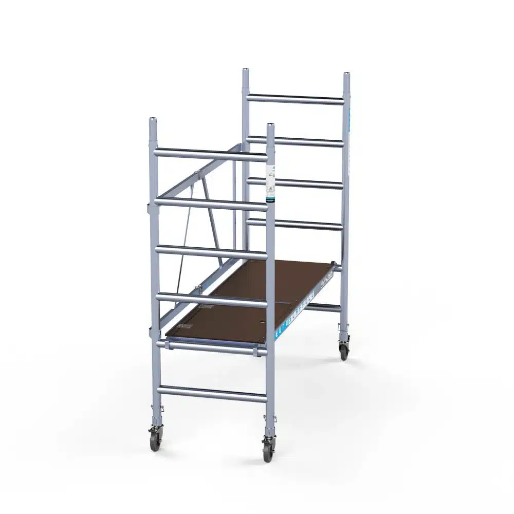 Euroscaffold Kamersteiger compleet 75x190 3m werkhoogte carbon platform met luik