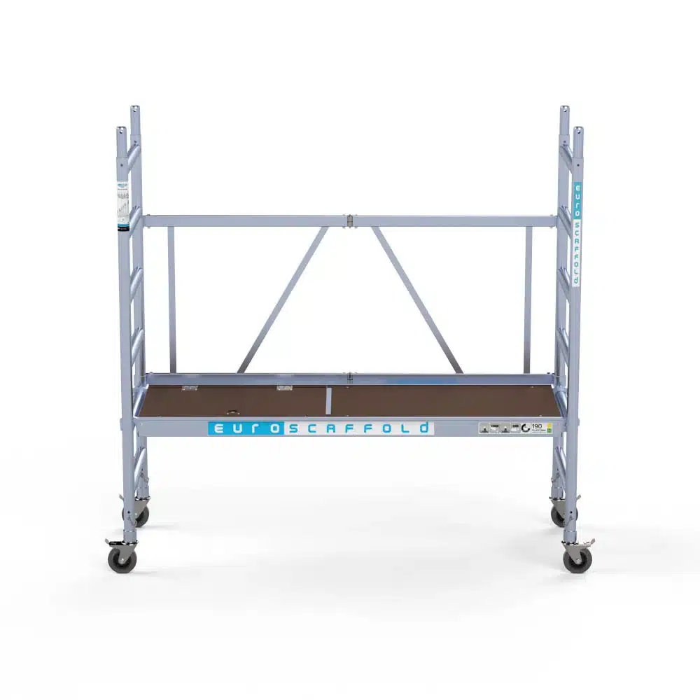 Euroscaffold Kamersteiger compleet 75x190 3m werkhoogte carbon platform met luik