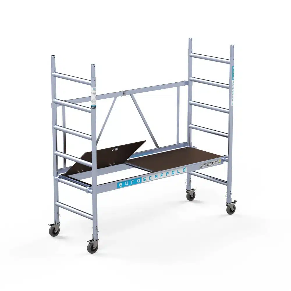 Euroscaffold Kamersteiger compleet 75x190 3m werkhoogte carbon platform met luik