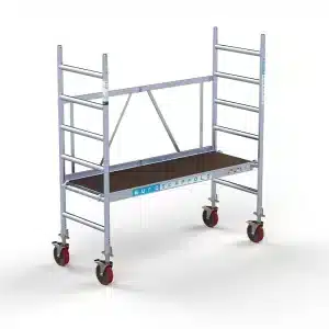 Euroscaffold kamersteiger CT26 met verstelbare wielen