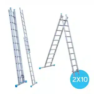 Eurostairs reformladder recht 2-delig - 2x10