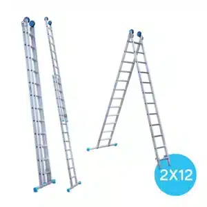 Eurostairs reformladder recht 2-delig - 2x12
