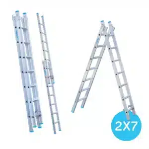Eurostairs reformladder recht 2-delig - 2x7