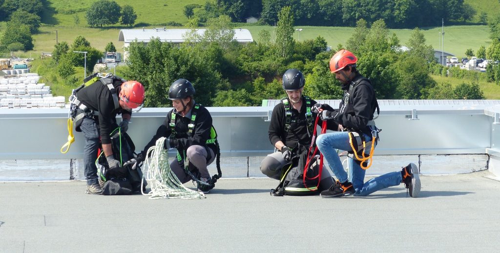 Valbeveiliging op het dak